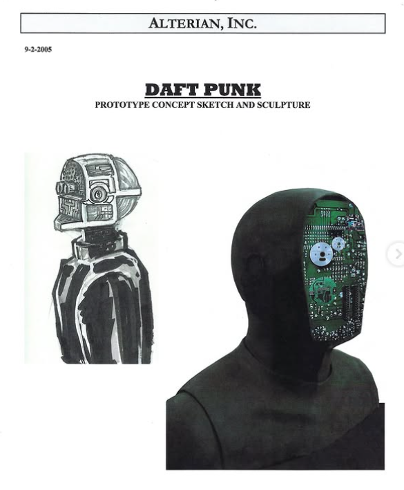 Daft Punk: Seltene Skizzen der ikonischen Helme aufgetaucht